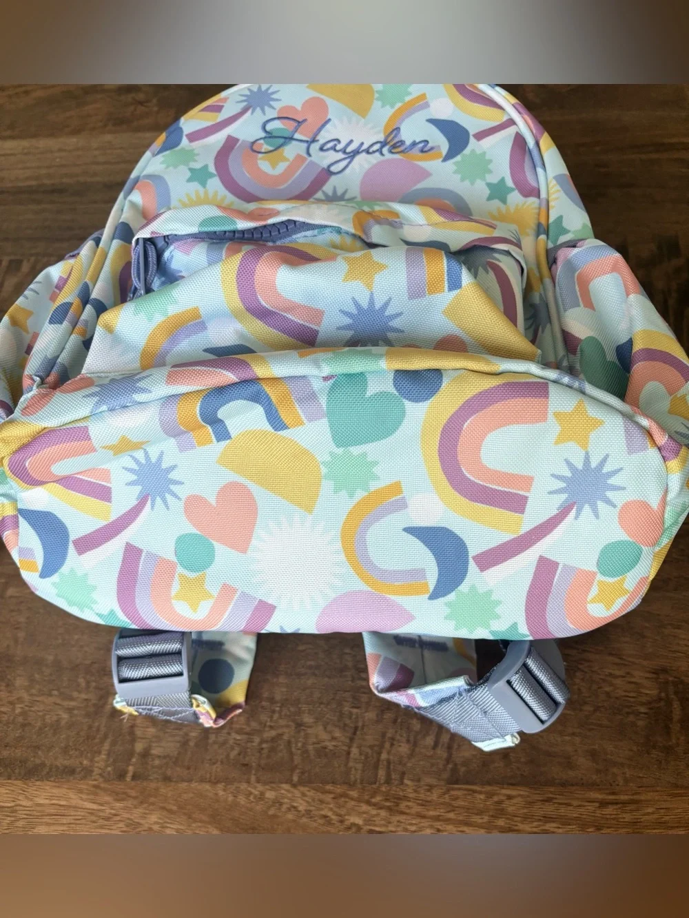 Crate & Kids | Personalized “Hayden” Kids Backpack, Small, Rainbow Dreamer